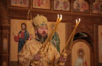 34-Архиепископ Амфилохий совершил Божественную Литургию в главном храме Восточного Казахстана