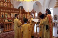 13-Божественная Литургия в день Происхождения Честных Древ Креста Господня в Андреевском кафедральном соборе