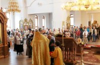 34-Божественная Литургия в день Происхождения Честных Древ Креста Господня в Андреевском кафедральном соборе