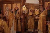 7-День памяти апостола Андрея Первозванного. Митрополит Александр возглавил Литургию в Андреевском кафедральном соборе Усть-Каменогорска
