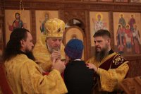 11-День памяти апостола Андрея Первозванного. Митрополит Александр возглавил Литургию в Андреевском кафедральном соборе Усть-Каменогорска