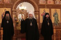 13-День памяти апостола Андрея Первозванного. Митрополит Александр возглавил Литургию в Андреевском кафедральном соборе Усть-Каменогорска
