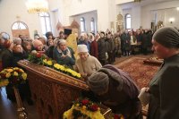 17-День памяти апостола Андрея Первозванного. Митрополит Александр возглавил Литургию в Андреевском кафедральном соборе Усть-Каменогорска