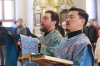 18-Праздник Сретения Господня. Божественная Литургия в Андреевском кафедральном соборе.
