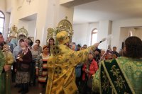 18-Вечернее богослужение в кафедральном соборе в канун праздника Входа Господня в Иерусалим