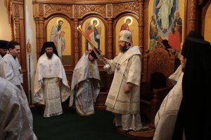 Служение епископа Амфилохия в день Лазаревой субботы