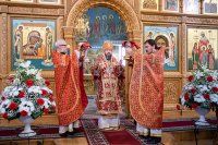 42-Епископ Амфилохий принял участие в торжествах в честь мученицы Агафии Панормской в Алма-Ате