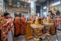 44-Епископ Амфилохий принял участие в торжествах в честь мученицы Агафии Панормской в Алма-Ате