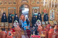 46-Епископ Амфилохий принял участие в торжествах в честь мученицы Агафии Панормской в Алма-Ате