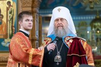 47-Епископ Амфилохий принял участие в торжествах в честь мученицы Агафии Панормской в Алма-Ате