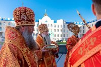 2-В день памяти собора новомучеников и исповедников Казахстанских архиепископ Усть-Каменогорский и Семипалатинский Амфилохий сослужил Главе Православной Церкви Казахстана за Божественной литургией в Успенском кафедральном соборе Астаны.