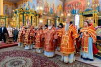 8-В день памяти собора новомучеников и исповедников Казахстанских архиепископ Усть-Каменогорский и Семипалатинский Амфилохий сослужил Главе Православной Церкви Казахстана за Божественной литургией в Успенском кафедральном соборе Астаны.