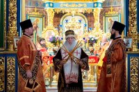 11-В день памяти собора новомучеников и исповедников Казахстанских архиепископ Усть-Каменогорский и Семипалатинский Амфилохий сослужил Главе Православной Церкви Казахстана за Божественной литургией в Успенском кафедральном соборе Астаны.