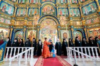 19-В день памяти собора новомучеников и исповедников Казахстанских архиепископ Усть-Каменогорский и Семипалатинский Амфилохий сослужил Главе Православной Церкви Казахстана за Божественной литургией в Успенском кафедральном соборе Астаны.