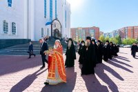 20-В день памяти собора новомучеников и исповедников Казахстанских архиепископ Усть-Каменогорский и Семипалатинский Амфилохий сослужил Главе Православной Церкви Казахстана за Божественной литургией в Успенском кафедральном соборе Астаны.