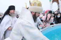 73-Православные христиане Восточного Казахстана молитвенно встретили праздник Богоявления Господня