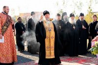 7-Участники празднования дня памяти Казахстанских святых совершили молитву на месте подвигов новомучениц Акмолинских