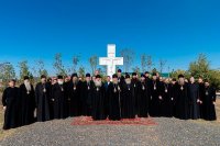 9-Участники празднования дня памяти Казахстанских святых совершили молитву на месте подвигов новомучениц Акмолинских