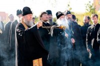 12-Участники празднования дня памяти Казахстанских святых совершили молитву на месте подвигов новомучениц Акмолинских