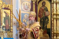 10-В неделю о блудном сыне Глава и архипастыри Казахстанского Митрополичьего округа совершили Литургию в Вознесенском кафедральном соборе Алма-Аты