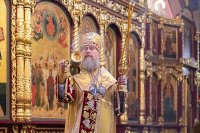 12-В неделю о блудном сыне Глава и архипастыри Казахстанского Митрополичьего округа совершили Литургию в Вознесенском кафедральном соборе Алма-Аты