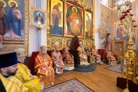 18-В неделю о блудном сыне Глава и архипастыри Казахстанского Митрополичьего округа совершили Литургию в Вознесенском кафедральном соборе Алма-Аты