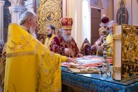 22-В неделю о блудном сыне Глава и архипастыри Казахстанского Митрополичьего округа совершили Литургию в Вознесенском кафедральном соборе Алма-Аты