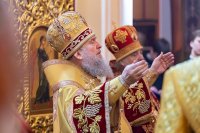 23-В неделю о блудном сыне Глава и архипастыри Казахстанского Митрополичьего округа совершили Литургию в Вознесенском кафедральном соборе Алма-Аты