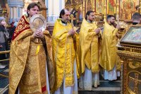 28-В неделю о блудном сыне Глава и архипастыри Казахстанского Митрополичьего округа совершили Литургию в Вознесенском кафедральном соборе Алма-Аты