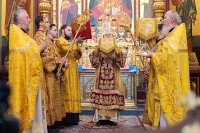 30-В неделю о блудном сыне Глава и архипастыри Казахстанского Митрополичьего округа совершили Литургию в Вознесенском кафедральном соборе Алма-Аты