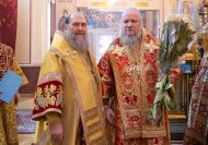 40-В неделю о блудном сыне Глава и архипастыри Казахстанского Митрополичьего округа совершили Литургию в Вознесенском кафедральном соборе Алма-Аты
