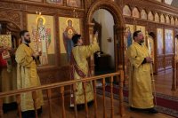 10-В праздник Всех Святых Управляющий Усть-Каменогорской и Семипалатинской епархией совершил Литургию в Андреевском кафедральном соборе г. Усть-Каменогорска