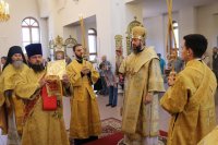 12-В праздник Всех Святых Управляющий Усть-Каменогорской и Семипалатинской епархией совершил Литургию в Андреевском кафедральном соборе г. Усть-Каменогорска