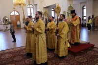 19-В праздник Всех Святых Управляющий Усть-Каменогорской и Семипалатинской епархией совершил Литургию в Андреевском кафедральном соборе г. Усть-Каменогорска