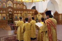 20-В праздник Всех Святых Управляющий Усть-Каменогорской и Семипалатинской епархией совершил Литургию в Андреевском кафедральном соборе г. Усть-Каменогорска