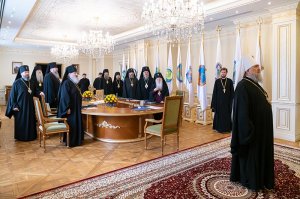 Архиепископ Усть-Каменогорский и Семипалатинский Амфилохий принял участие в заседании Синода Православной Церкви Казахстана в Алматы