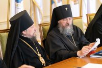 4-Архиепископ Усть-Каменогорский и Семипалатинский Амфилохий принял участие в заседании Синода Православной Церкви Казахстана в Алматы