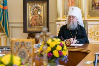 9-Архиепископ Усть-Каменогорский и Семипалатинский Амфилохий принял участие в заседании Синода Православной Церкви Казахстана в Алматы