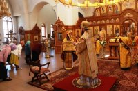 11-В Неделю 10-ю по Пятидесятнице архиепископ Амфилохий возглавил служение Божественной Литургии в главном храме Восточного Казахстана