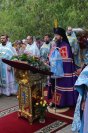 7-В десятую годовщину возобновления паломничества архиепископ Амфилохий возглавил служение Божественной Литургии на Святом ключе близ Семипалатинска