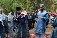 26-В десятую годовщину возобновления паломничества архиепископ Амфилохий возглавил служение Божественной Литургии на Святом ключе близ Семипалатинска