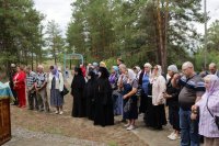 66-В десятую годовщину возобновления паломничества архиепископ Амфилохий возглавил служение Божественной Литургии на Святом ключе близ Семипалатинска
