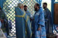 73-В десятую годовщину возобновления паломничества архиепископ Амфилохий возглавил служение Божественной Литургии на Святом ключе близ Семипалатинска