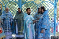 75-В десятую годовщину возобновления паломничества архиепископ Амфилохий возглавил служение Божественной Литургии на Святом ключе близ Семипалатинска