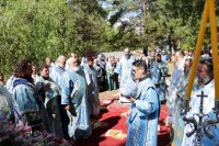 89-В десятую годовщину возобновления паломничества архиепископ Амфилохий возглавил служение Божественной Литургии на Святом ключе близ Семипалатинска