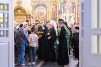 21-Архиепископ Усть-Каменогорский и Семипалатинский Амфилохий принял участие в духовных торжествах по случаю празднования 25-летия со дня обретения мощей преподобного Севастиана Карагандинского