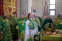 24-Управляющий Усть-Каменогорской и Семипалатинской епархии сослужил Главе Православной Церкви Казахстана за воскресной Литургией в Александро-Невском соборе Алма-Аты