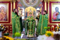 30-Управляющий Усть-Каменогорской и Семипалатинской епархии сослужил Главе Православной Церкви Казахстана за воскресной Литургией в Александро-Невском соборе Алма-Аты