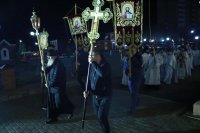 8-Празднование Воскресения Христова в главном храме Рудного Алтая