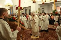 20-Празднование Воскресения Христова в главном храме Рудного Алтая